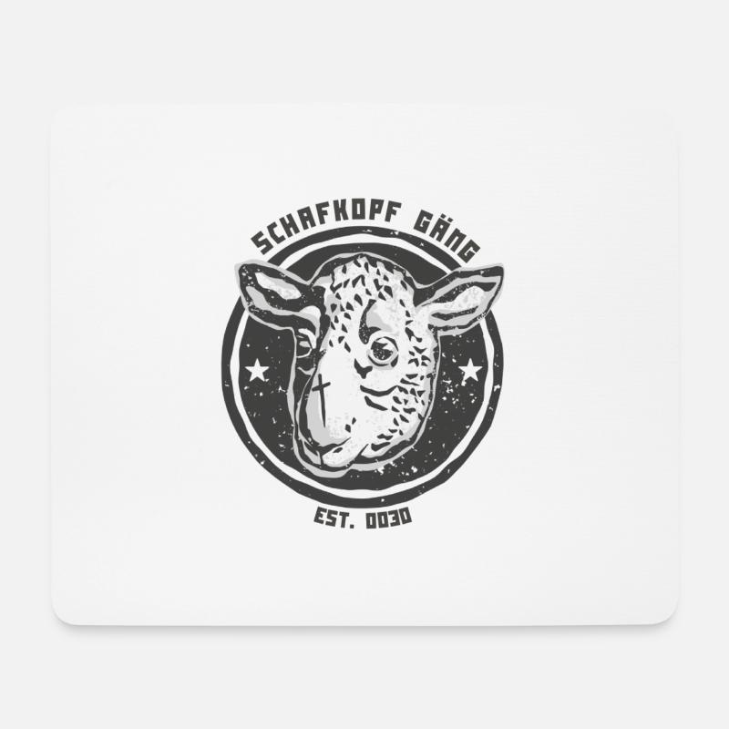 Schafkopf Gäng Hoodie Unisex - Mousepad (Querformat) - Weiß