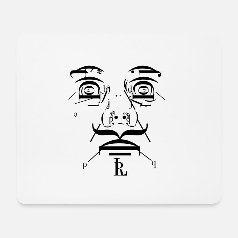 Smikal - Mousepad (Querformat) - Weiß