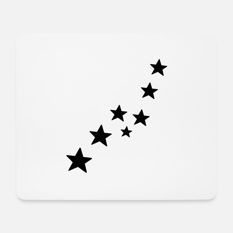 sterne - Mousepad (Querformat) - Weiß