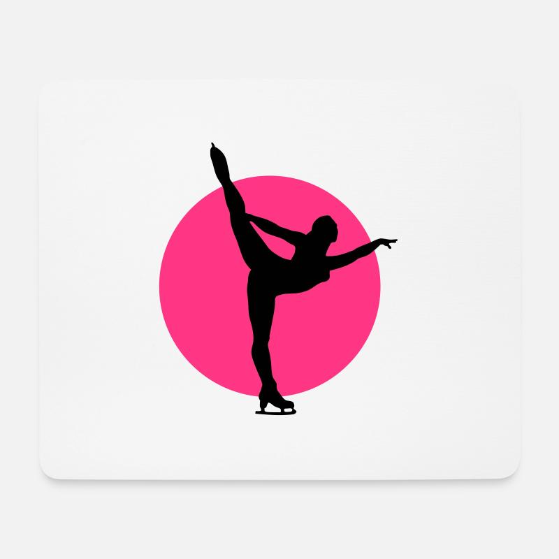 eiskunst_d_2c - Mousepad (Querformat) - Weiß