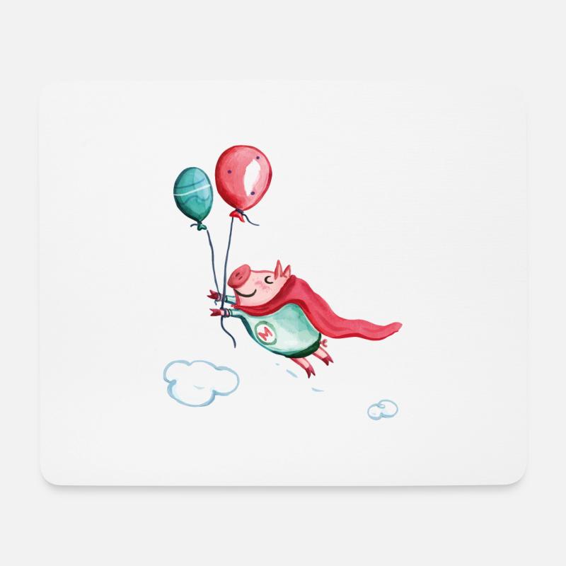 Super, mega Metti - Mousepad (Querformat) - Weiß