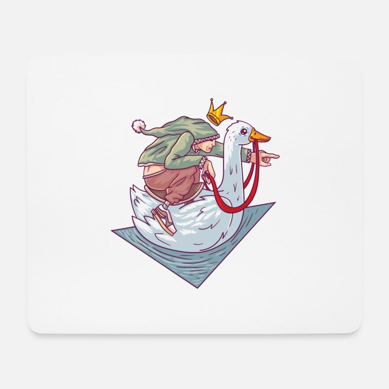 Brüder Grimm Die goldene Gans Märchen - Mousepad (Querformat) - Weiß