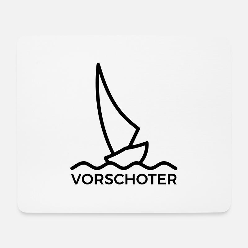 Vorschoter / segeln - Mousepad (Querformat) - Weiß