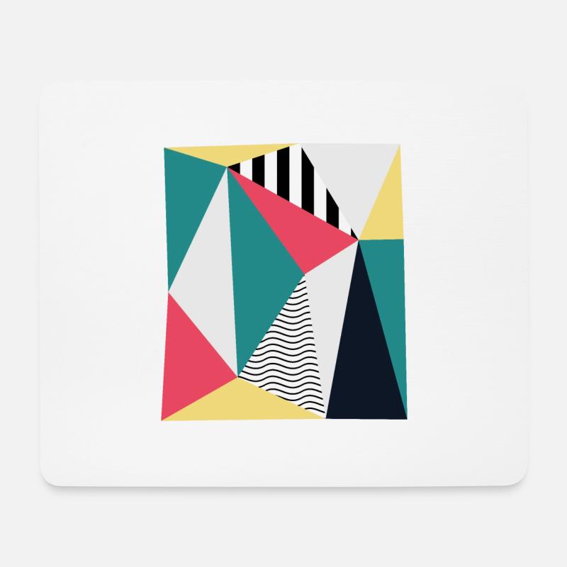 Triangles - Mouse Pad (horizontal) - white