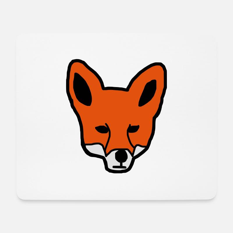 Fuchs Geschenk Geschenkidee - Mousepad (Querformat) - Weiß