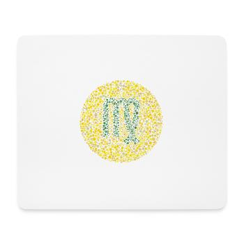 Symbole de zodiaque de test d'oeil de Vierge - Tapis de souris (format paysage) - blanc - Devant