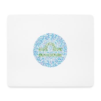 Waage-Augen-Test-Tierkreis-Symbol - Mousepad (Querformat) - Weiß - Vorne