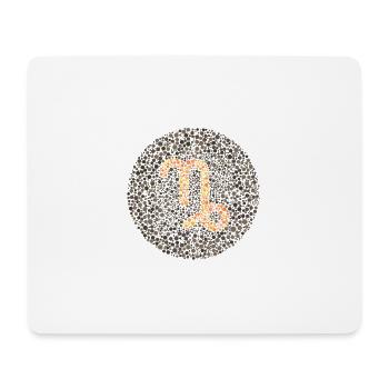 Steinbock-Augen-Test-Tierkreis-Symbol - Mousepad (Querformat) - Weiß - Vorne