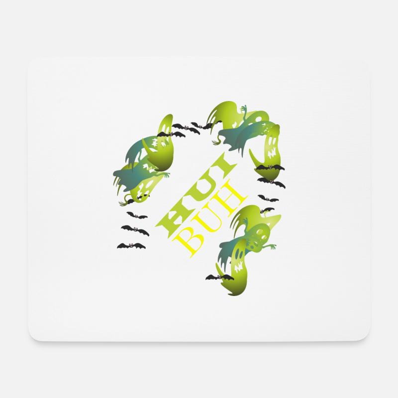 HUI BUH/Geisteralarm - Mousepad (Querformat) - Weiß