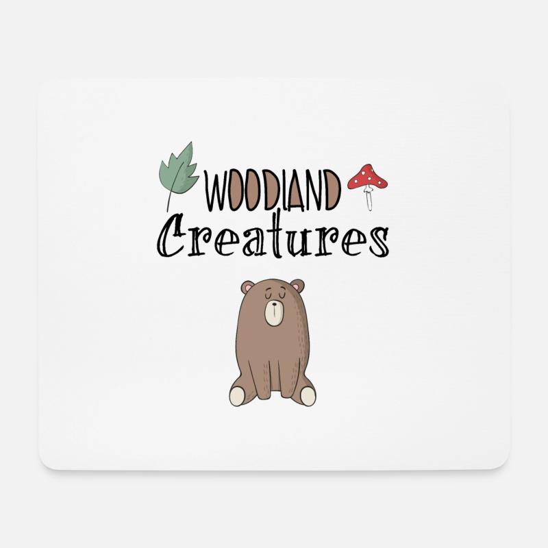 Wald - Mousepad (Querformat) - Weiß