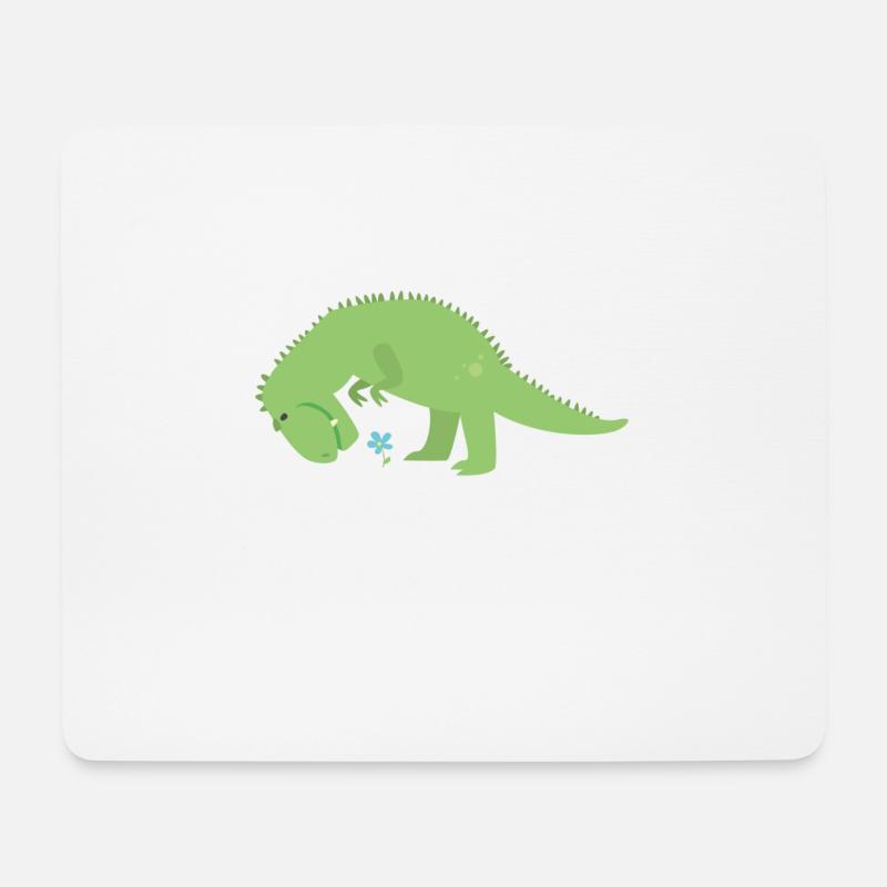 T-Rex - Mousepad (Querformat) - Weiß