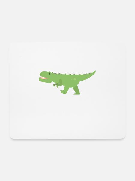 Dino - Mousepad (Querformat) - Weiß