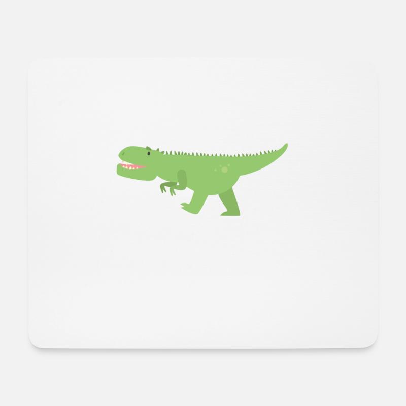 Dino - Mousepad (Querformat) - Weiß