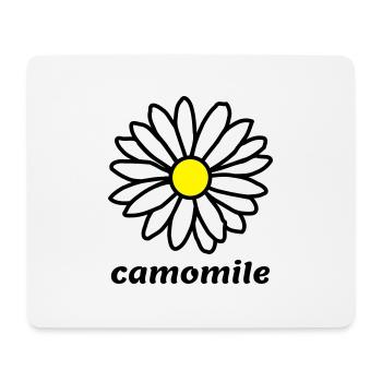 camomille - Tapis de souris (format paysage) - blanc - Devant