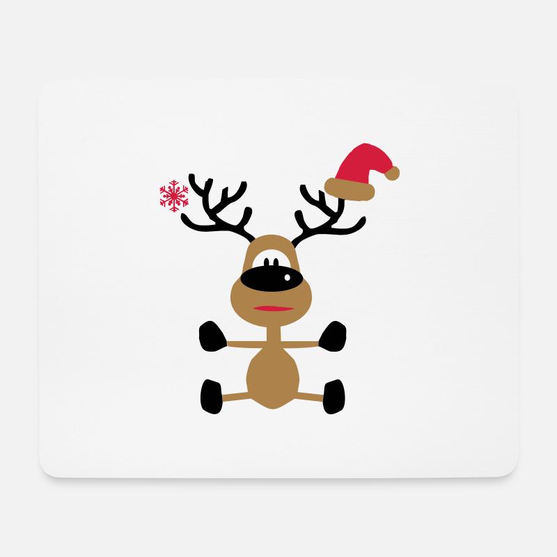 weihnachten - Mousepad (Querformat) - Weiß