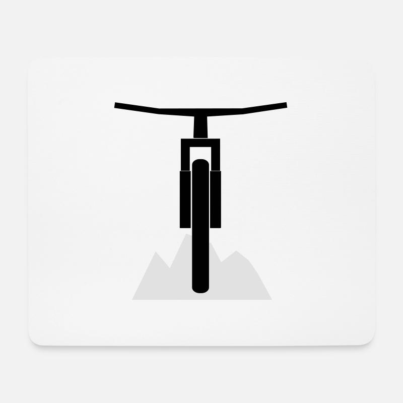 live_to_ride_logo - Mousepad (Querformat) - Weiß