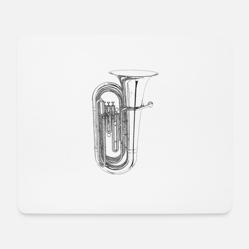 tuba - Mouse Pad (horizontal) - white