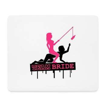 Team Bride - Mousepad (Querformat) - Weiß - Vorne