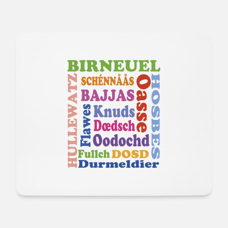 schimpf - Mousepad (Querformat) - Weiß