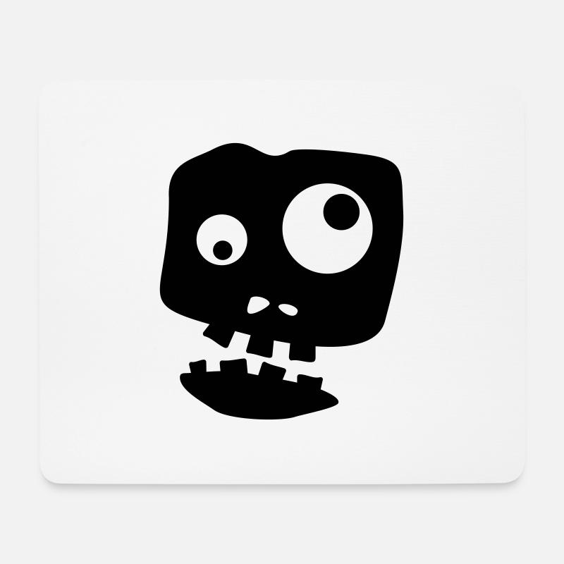 Zombie - Mousepad (Querformat) - Weiß