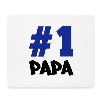 number1_papa02 - Mousepad (Querformat) - Weiß - Vorne