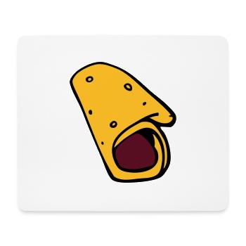 crepe galette saucisse - Tapis de souris (format paysage) - blanc - Devant