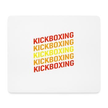 Der Kickboxer - Mousepad (Querformat) - Weiß - Vorne