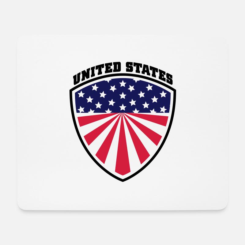 usa - Mousepad (Querformat) - Weiß