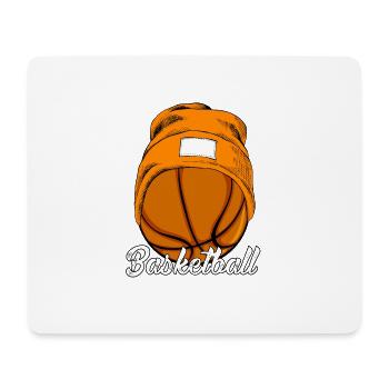 Basketball - Tapis de souris (format paysage) - blanc - Devant
