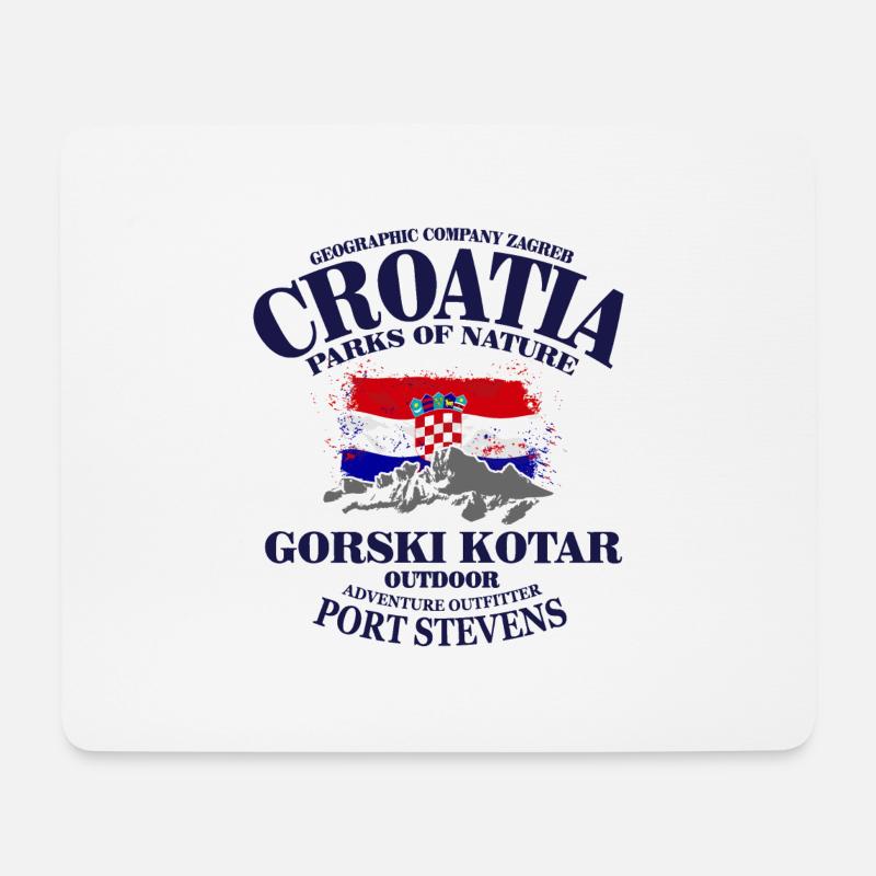 Croatia - Kroatien - Mousepad (Querformat) - Weiß