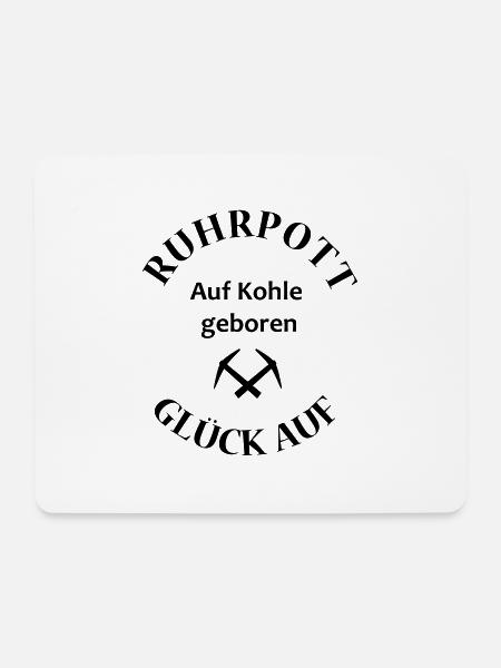 Ruhrpott Glück auf - Mousepad (Querformat) - Weiß