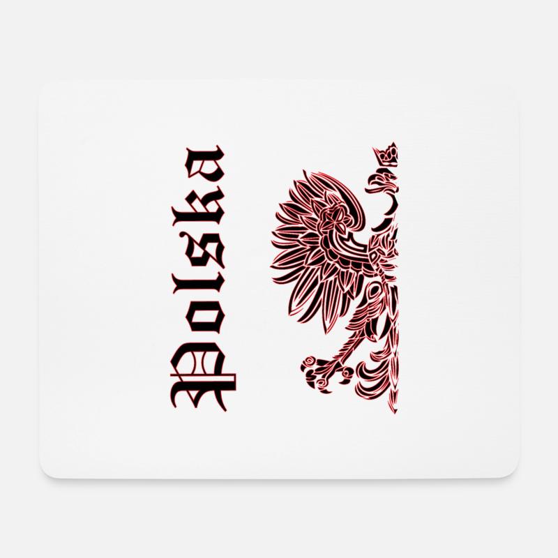 Polska - Tapis de souris (format paysage) - blanc