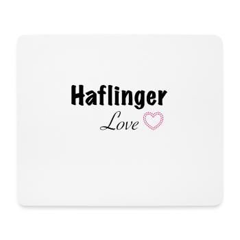 Haflinger Love - Mousepad (Querformat) - Weiß - Vorne