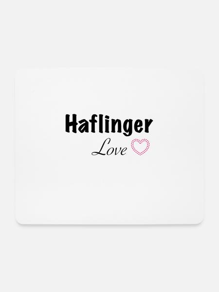Haflinger Love - Mouse Pad (horizontal) - white