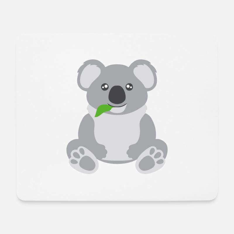 Koala - Mousepad (Querformat) - Weiß