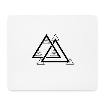 Dreieck Modern - Mousepad (Querformat) - Weiß - Vorne