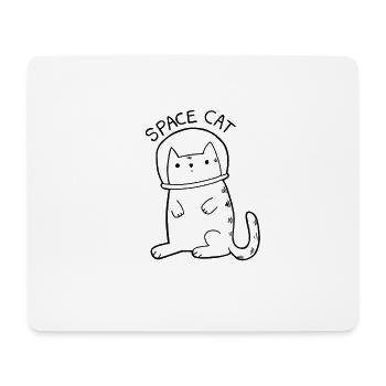 Space Cat - Mouse Pad (horizontal) - white - Front