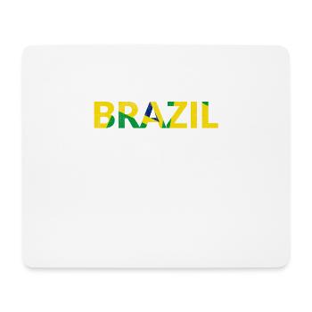 Brazil, Brazil, Brazilians, flag, flags - Mouse Pad (horizontal) - white - Front