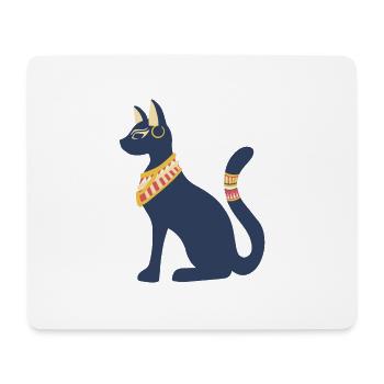 Goddess Bastet - Cat of Egypt - Mouse Pad (horizontal) - white - Front