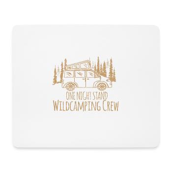 Wildcamping Crew - Für Spontancamper - Mousepad (Querformat) - Weiß - Vorne