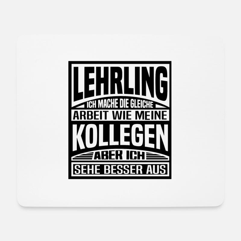 Azubi Lehrling Auszubildender Stift Ausbildung - Mousepad (Querformat) - Weiß