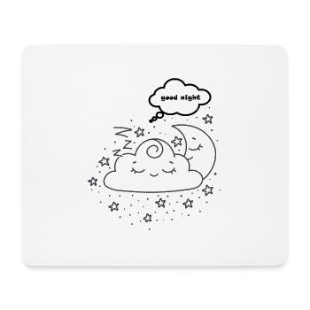 good night - T-shirt - Mousepad (Querformat) - Weiß - Vorne