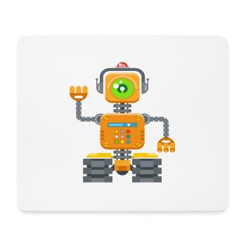 Robot - Mouse Pad (horizontal) - white - Front