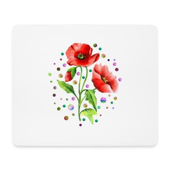 Flowers - Mouse Pad (horizontal) - white - Front