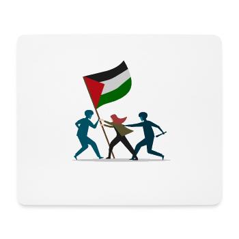 Free Palestine - Mouse Pad (horizontal) - white - Front