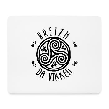Breizh da viken - Tapis de souris (format paysage) - blanc - Devant