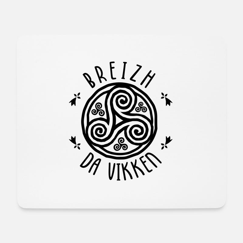 Breizh da viken - Mousepad (Querformat) - Weiß