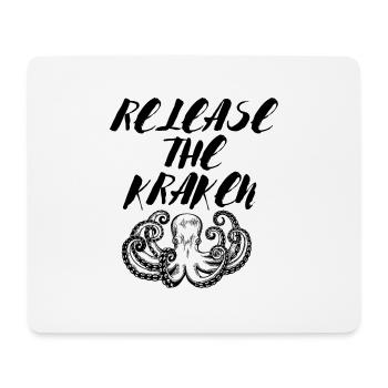 RELEASE THE KRAKEN - Mouse Pad (horizontal) - white - Front