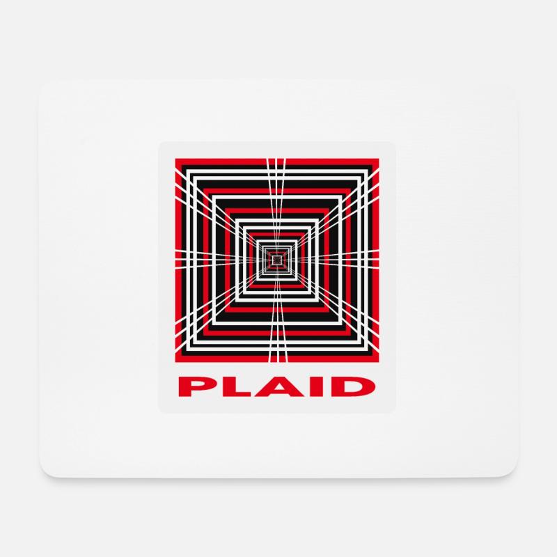 Plaid - Elektrisch - E Auto - Mousepad (Querformat) - Weiß