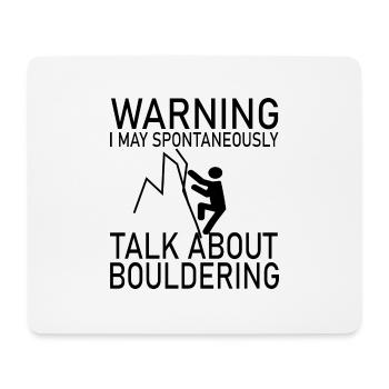 Bouldering Climbing Climbing - Mouse Pad (horizontal) - white - Front
